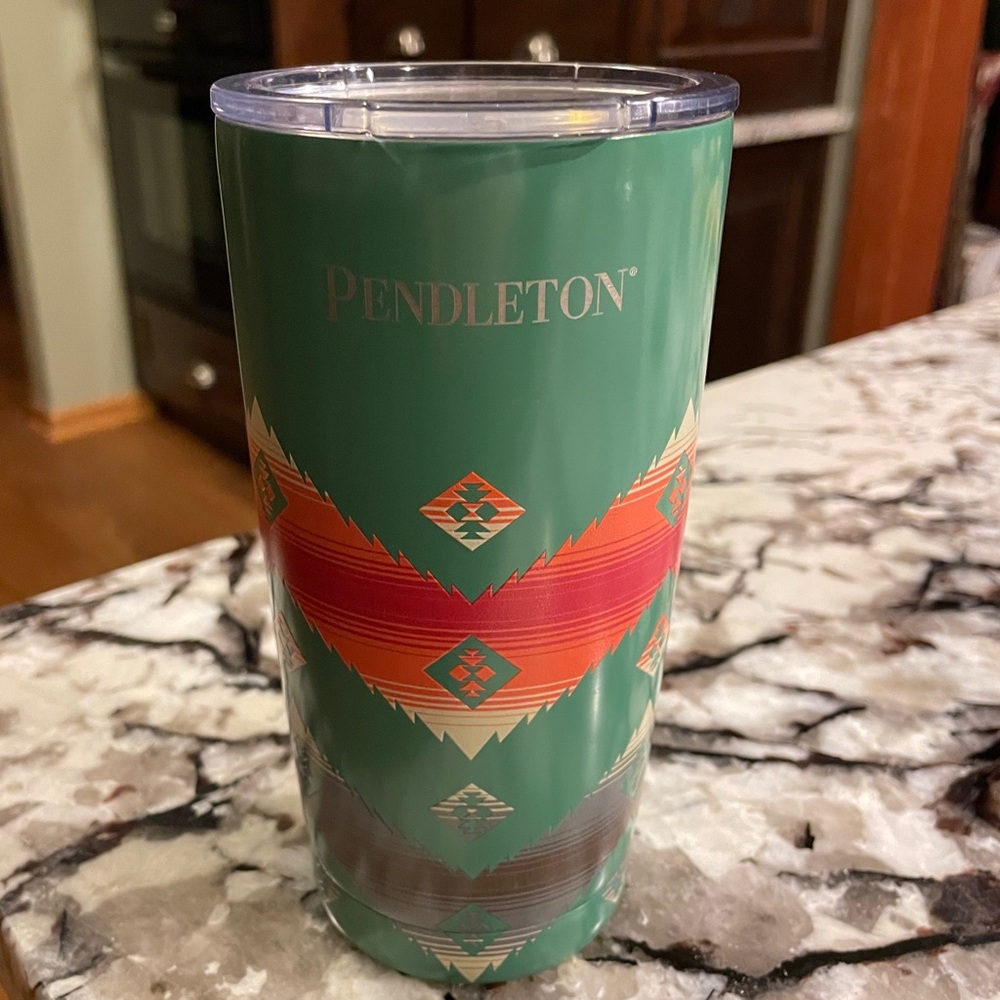 PENDLETON AZTEC Southwestern Pattern Stainless TUMBLER Insulated CUP 20 Oz.